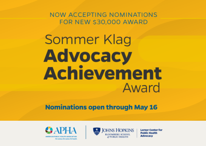 Sommer Klag Advocacy Achievement Award graphic